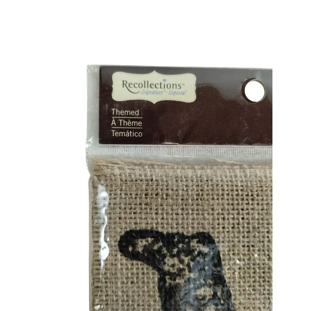 Recollections Mr. and Mrs. Jute Burlap Banner 7 Piece Set Wedding Rustic Decor
